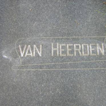 HEERDEN Daniel Johannes Jacobus, van 1936-1958