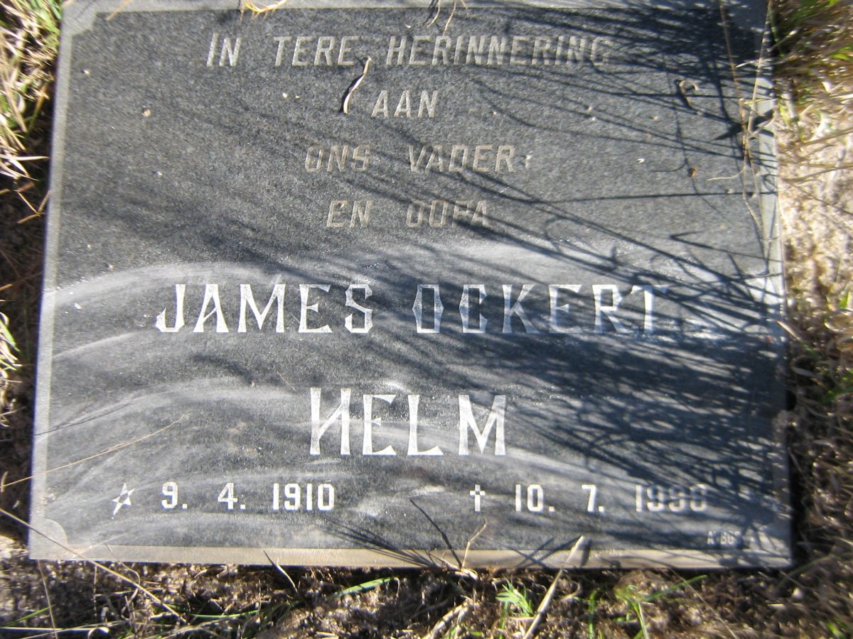 HELM James Ockert 1910-1998