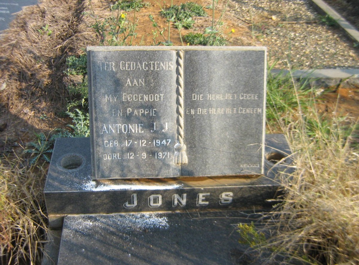 JONES Antonie J.J. 1947-1971