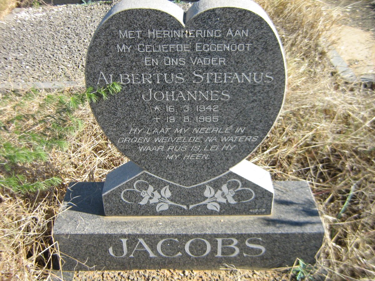 JACOBS Albertus Stefanus Johannes 1942-1985