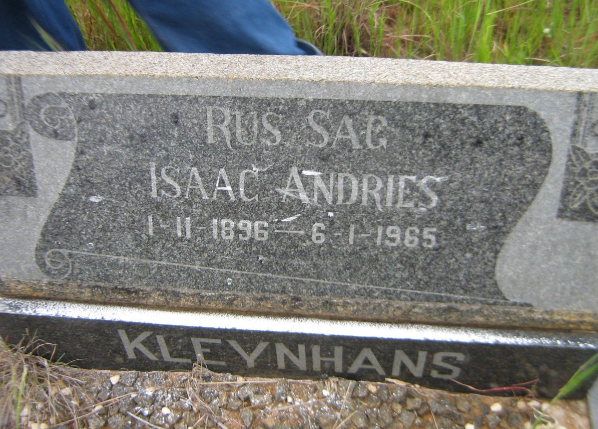 KLEYNHANS Isaac Andries 1896-1965