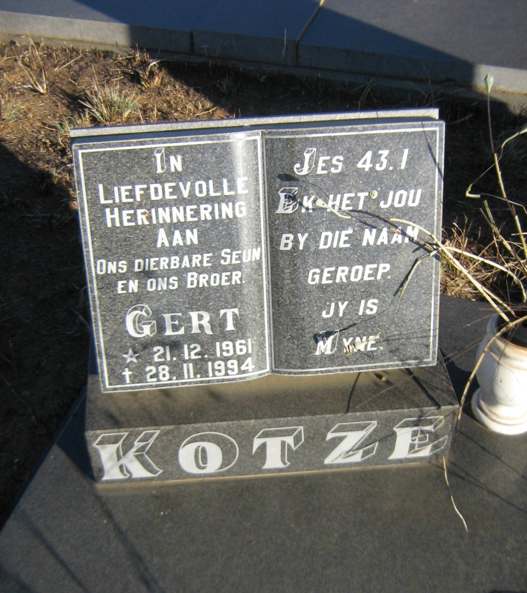 KOTZE Gert 1961-1994