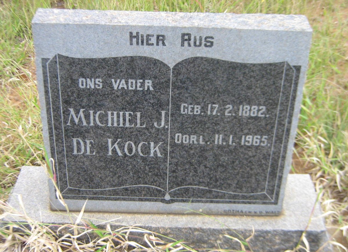 KOCK Michiel J., de 1882-1965