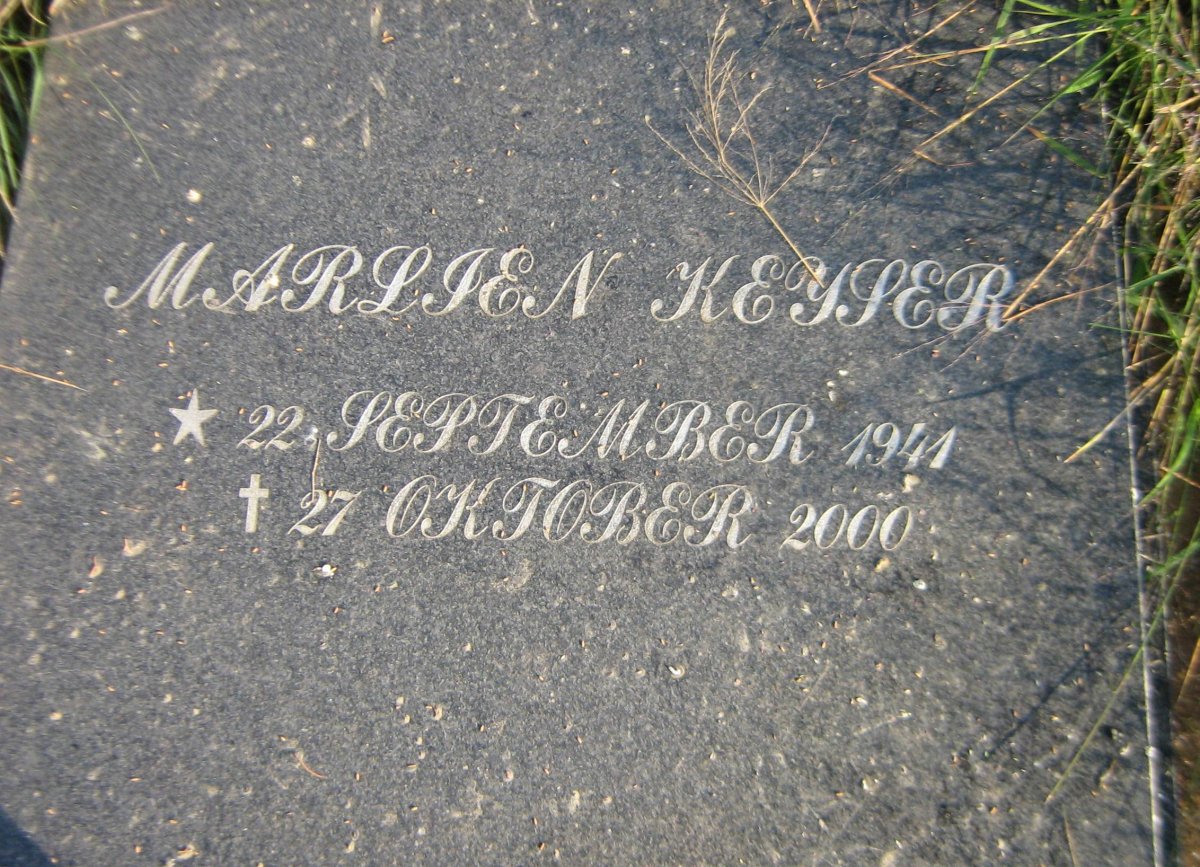 KEYSER Marlien 1941-2000