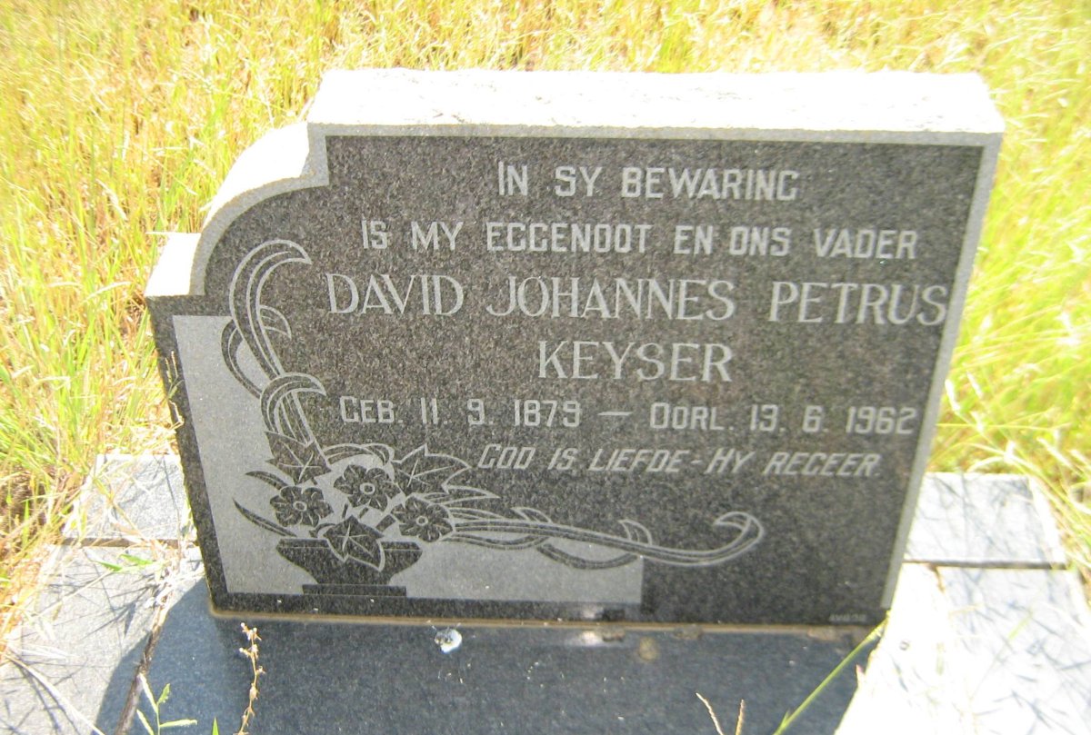 KEYSER David Johannes Petrus 1879-1962