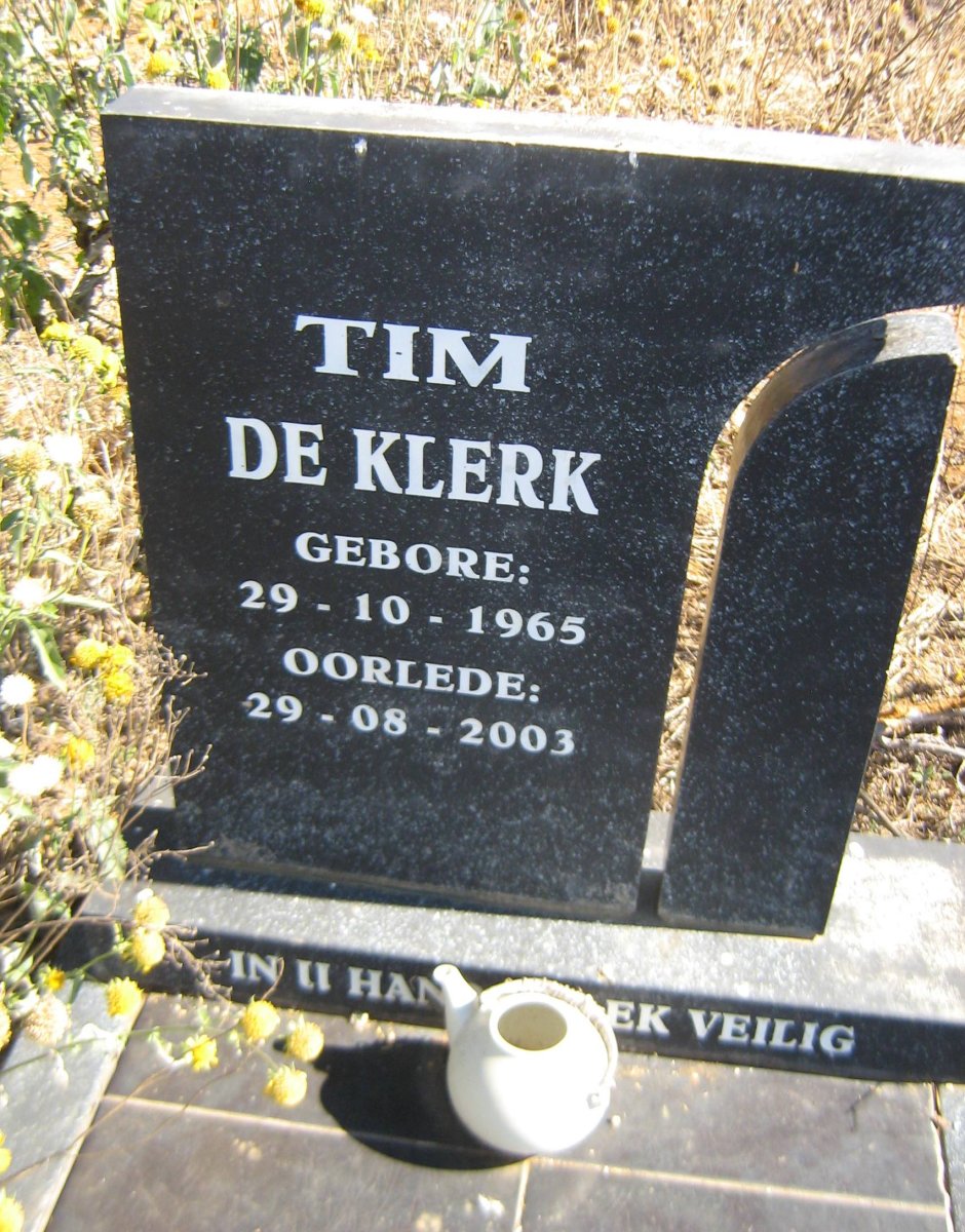 KLERK Tim, de 1965-2003