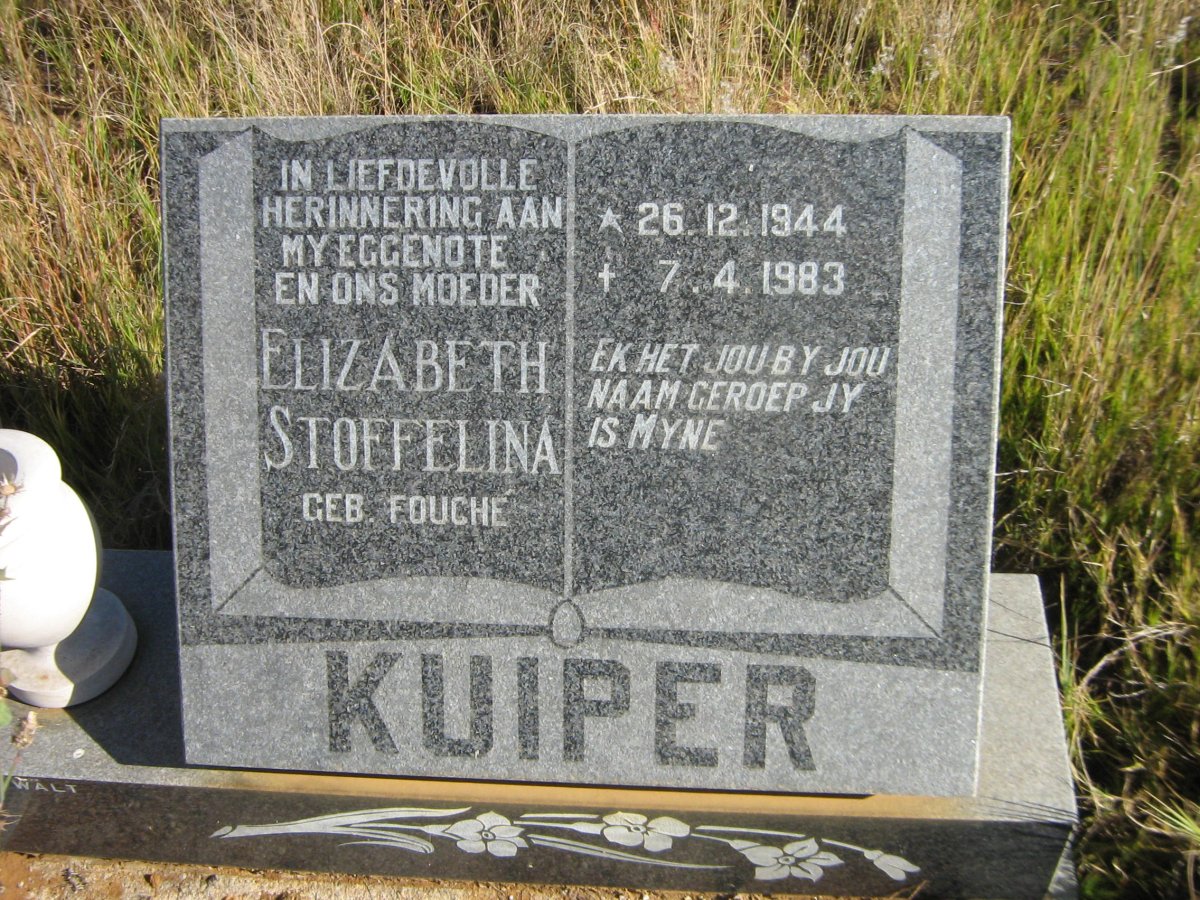 KUIPER Elizabeth Stoffelina nee FOUCHE 1944-1983