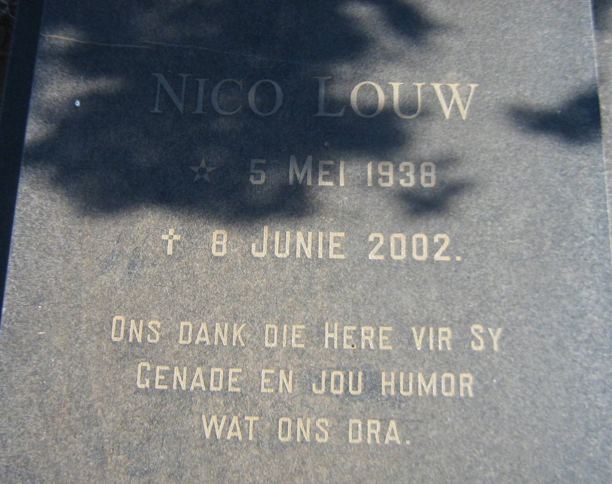 LOUW Nico 1938-2002