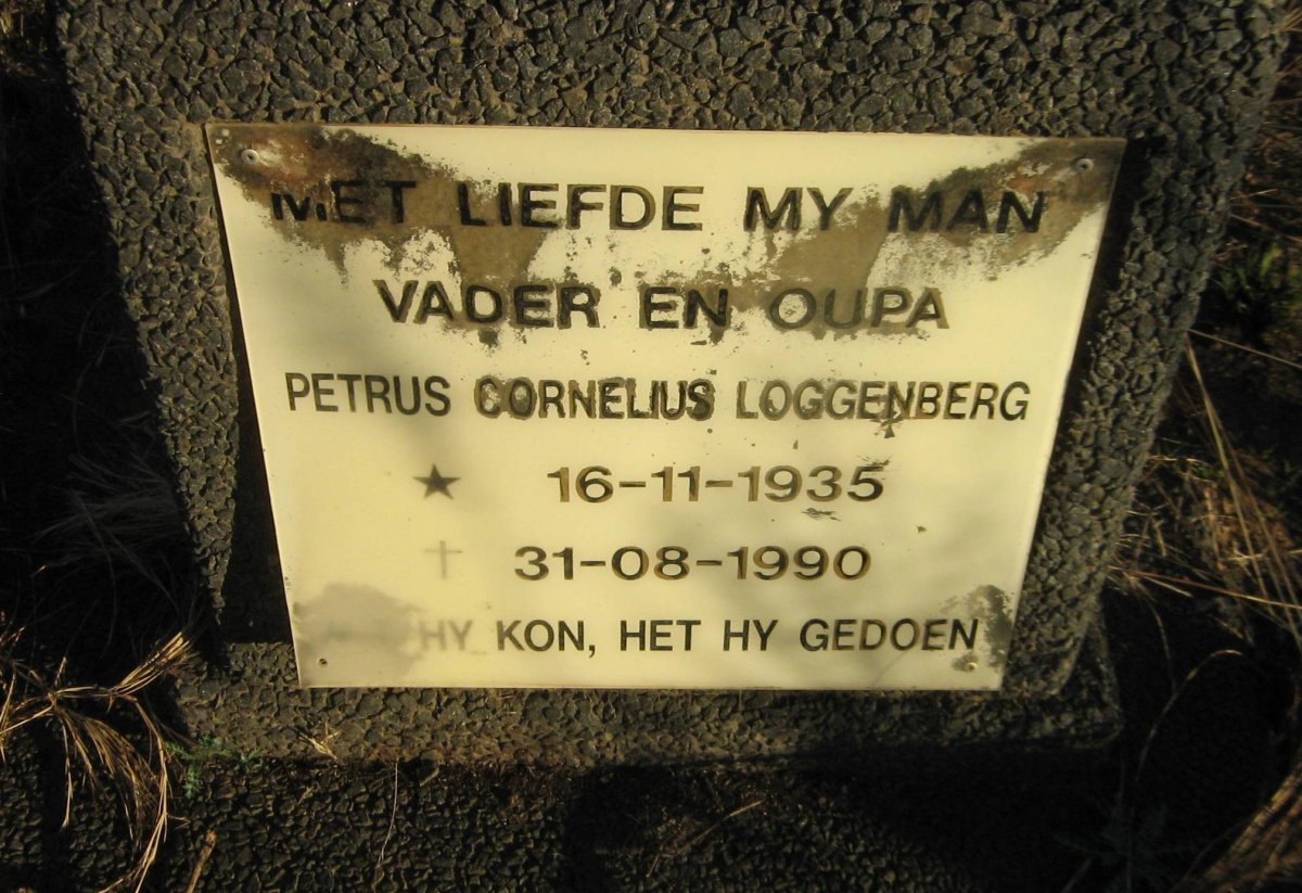 LOGGENBERG Petrus Cornelius 1935-1990