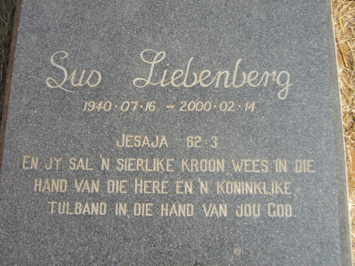 LIEBENBERG Sus 1940-2000