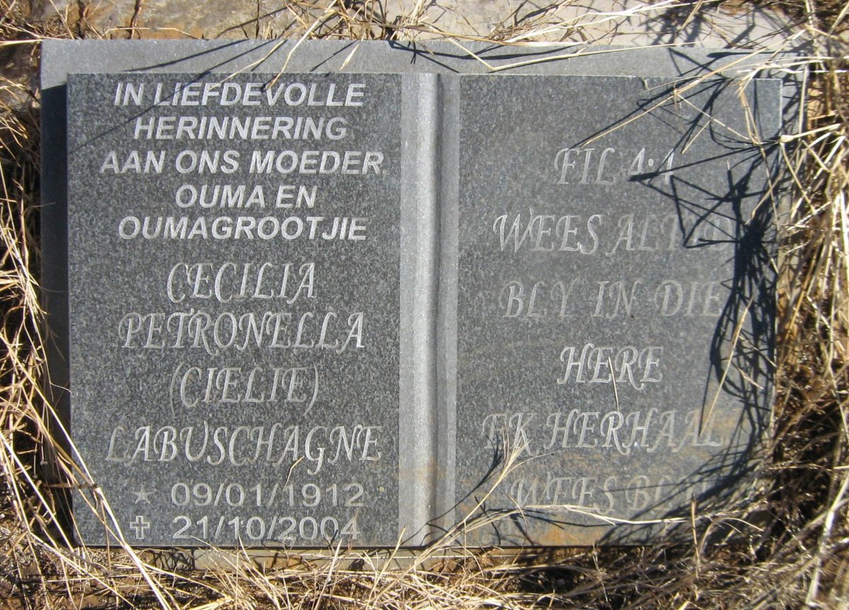 LABUSCHAGNE Cecilia Petronella 1912-2004