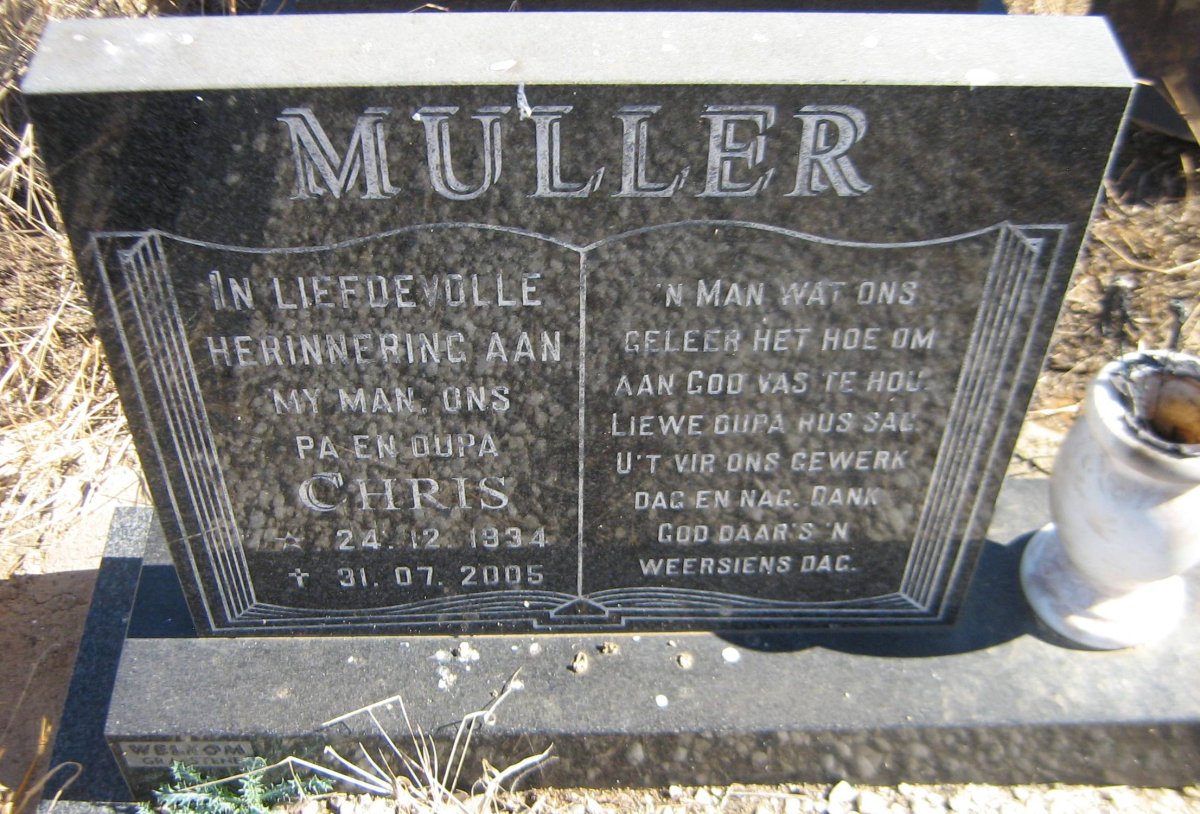MULLER Chris 1934-2005