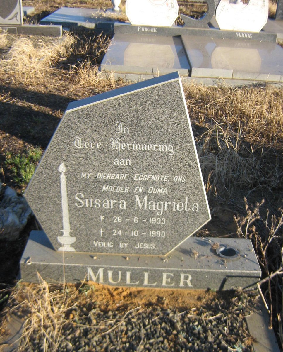 MULLER Susara Magrieta 1933-1990