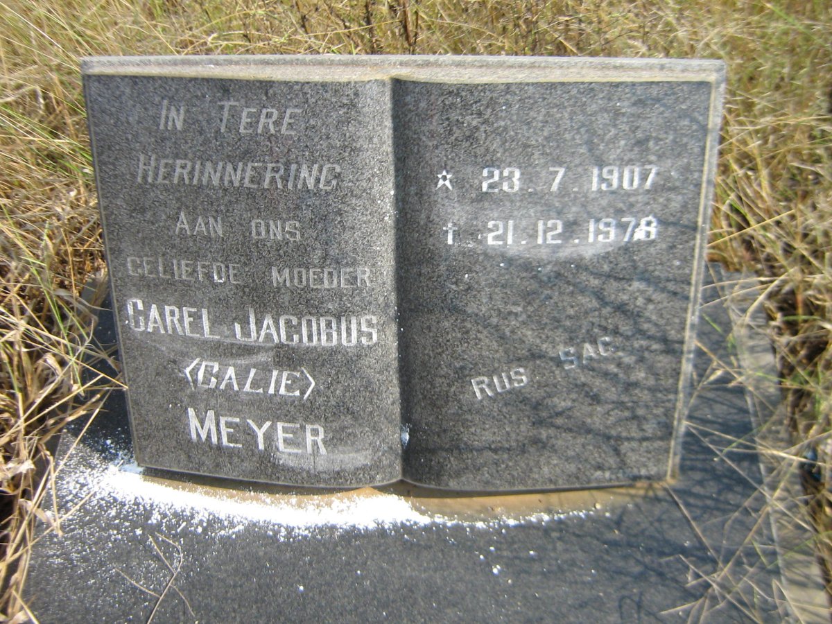 MEYER Carel Jacobus 1907-1978