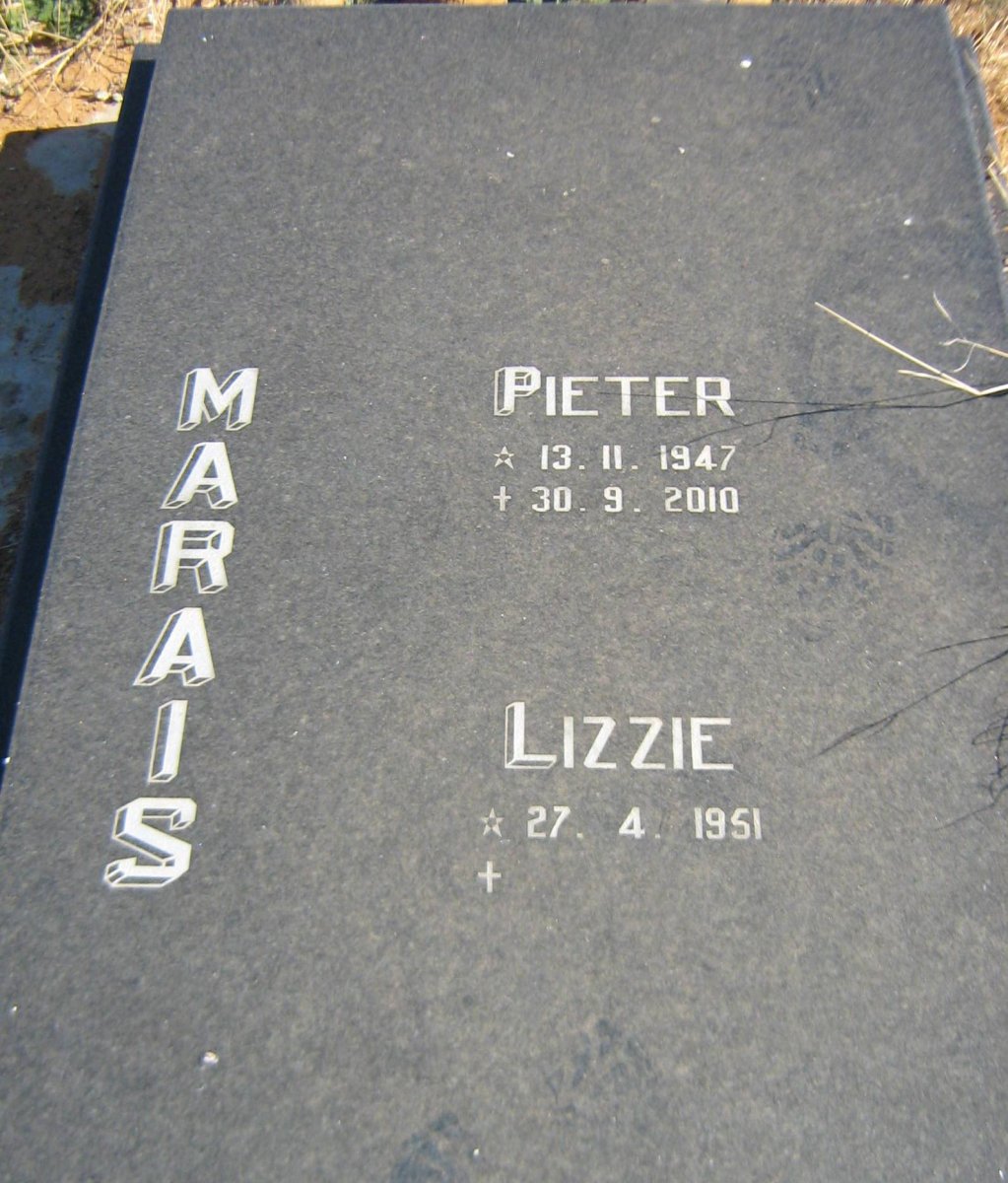MARAIS Pieter 1947-2010 &amp; Lizzie 1951-