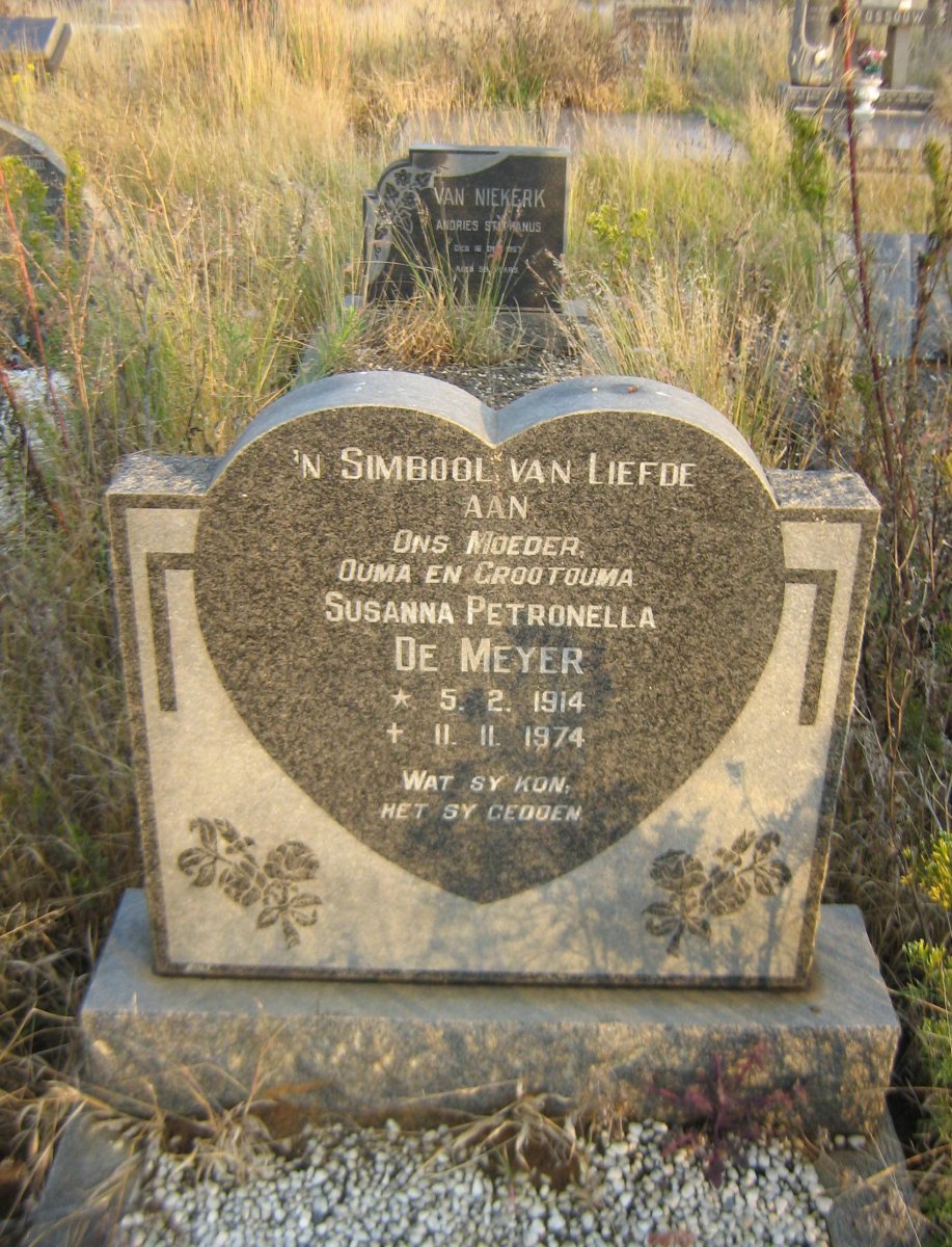 MEYER Susanna Petronella, de 1914-1974