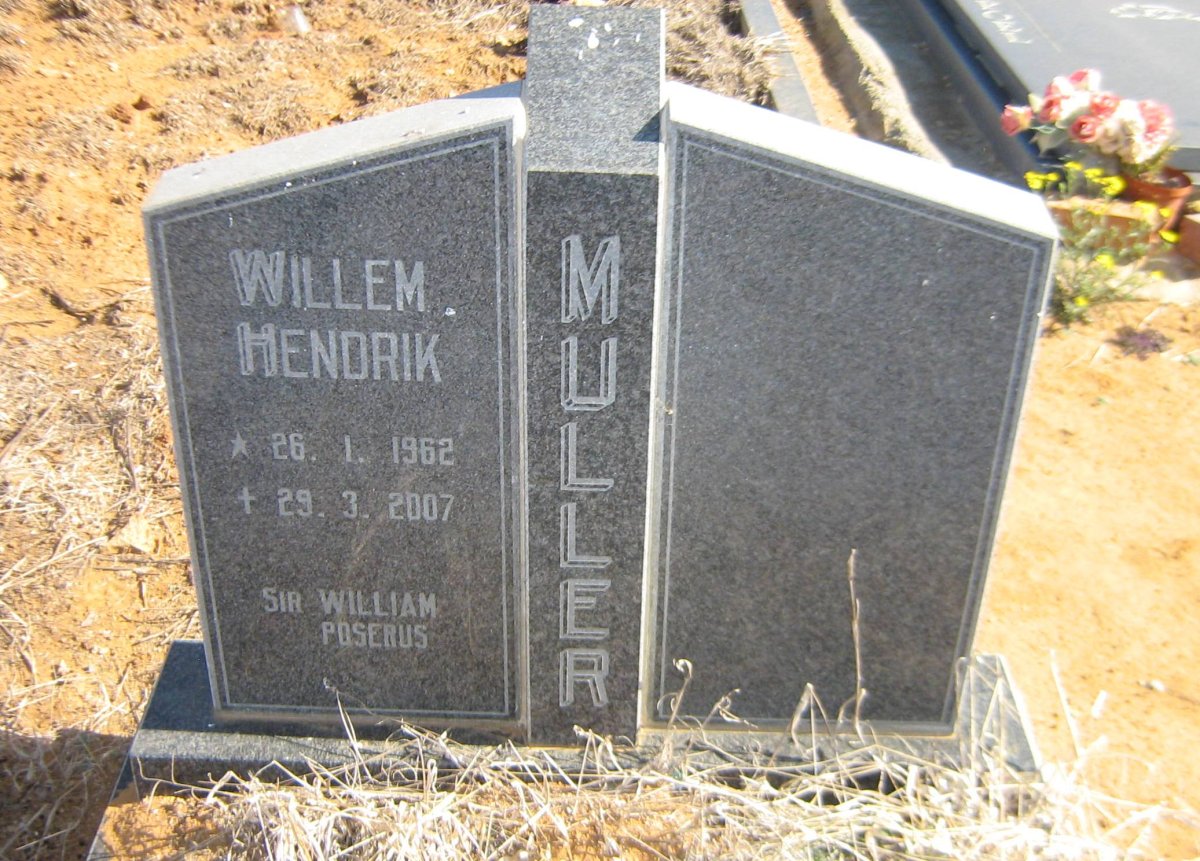 MULLER Willem Hendrik 1962-2007