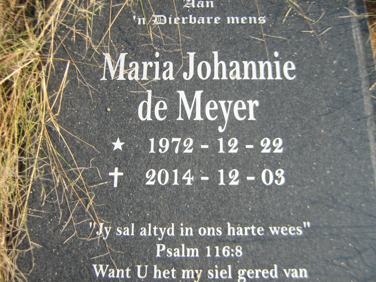 MEYER Maria Johannie, de 1972-2014