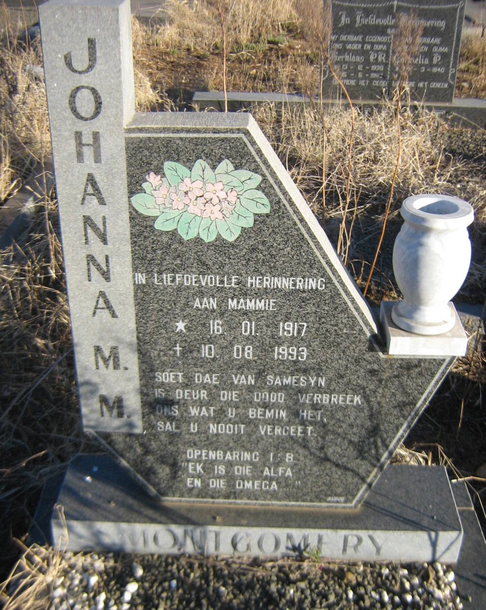 MONTGOMERY Johanna M.M. 1917-1993