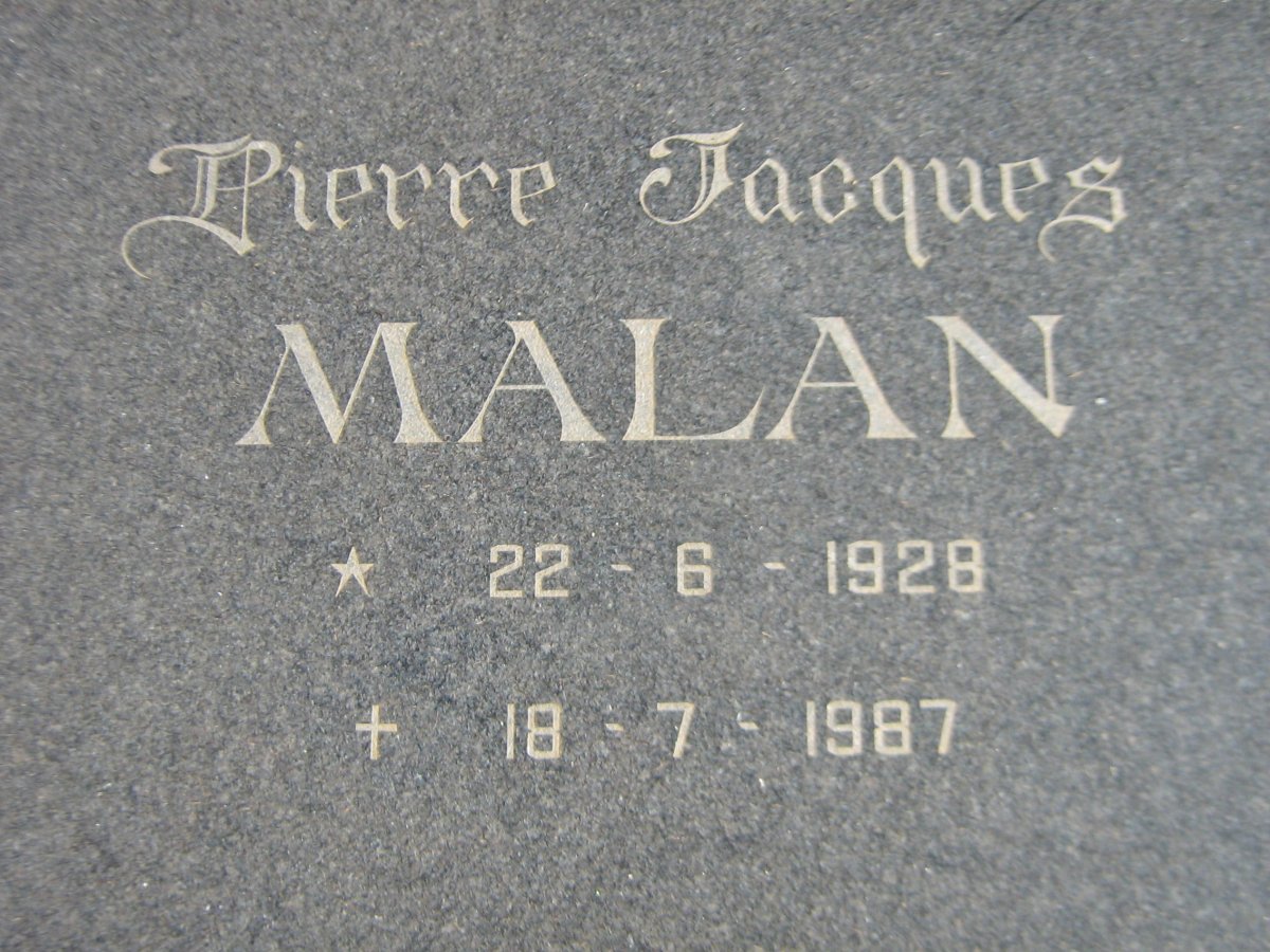 MALAN Pierre Jacques 1928-1987