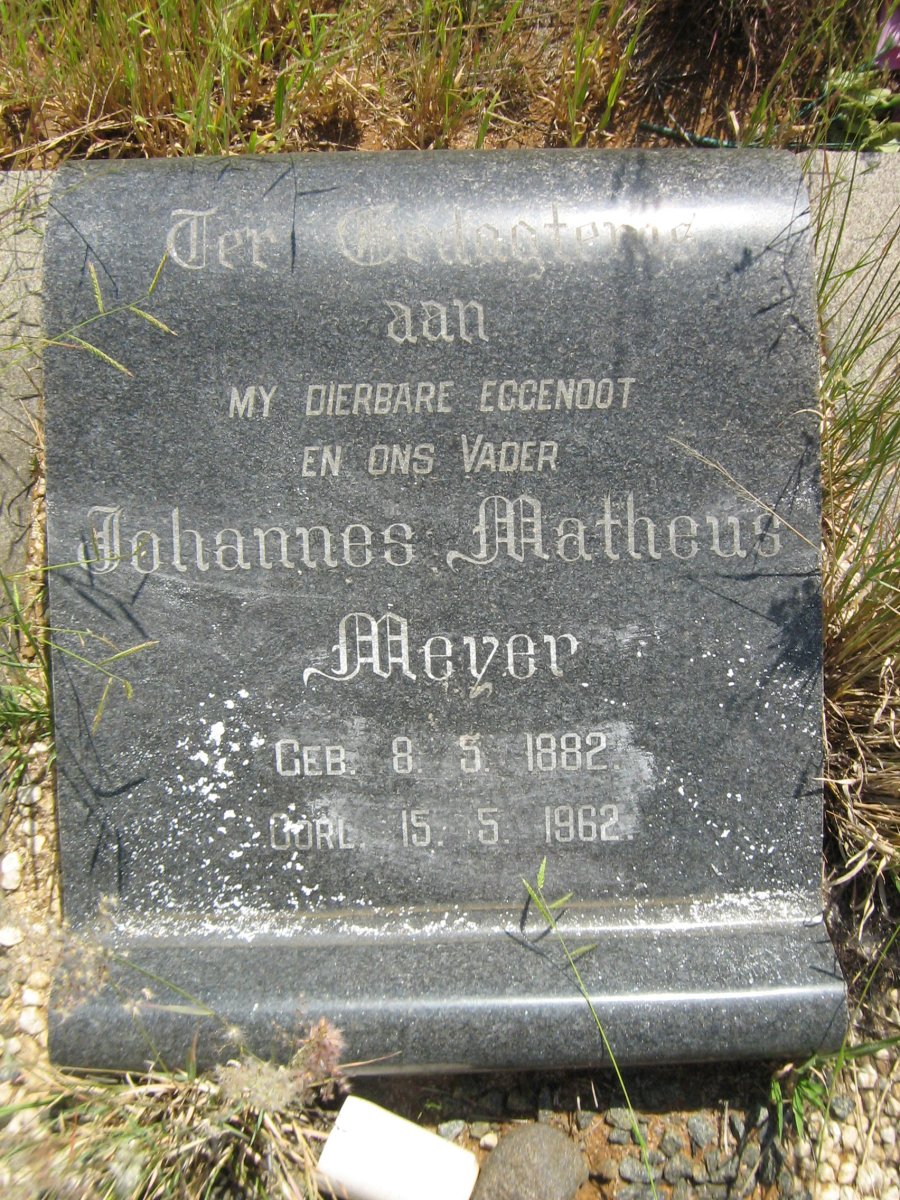 MEYER Johannes Matheus 1882-1962