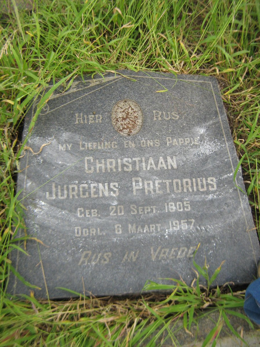 PRETORIUS Christiaan Jurgens 1905-1957