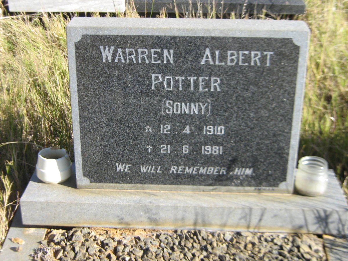 POTTER Warren Albert 1910-1981