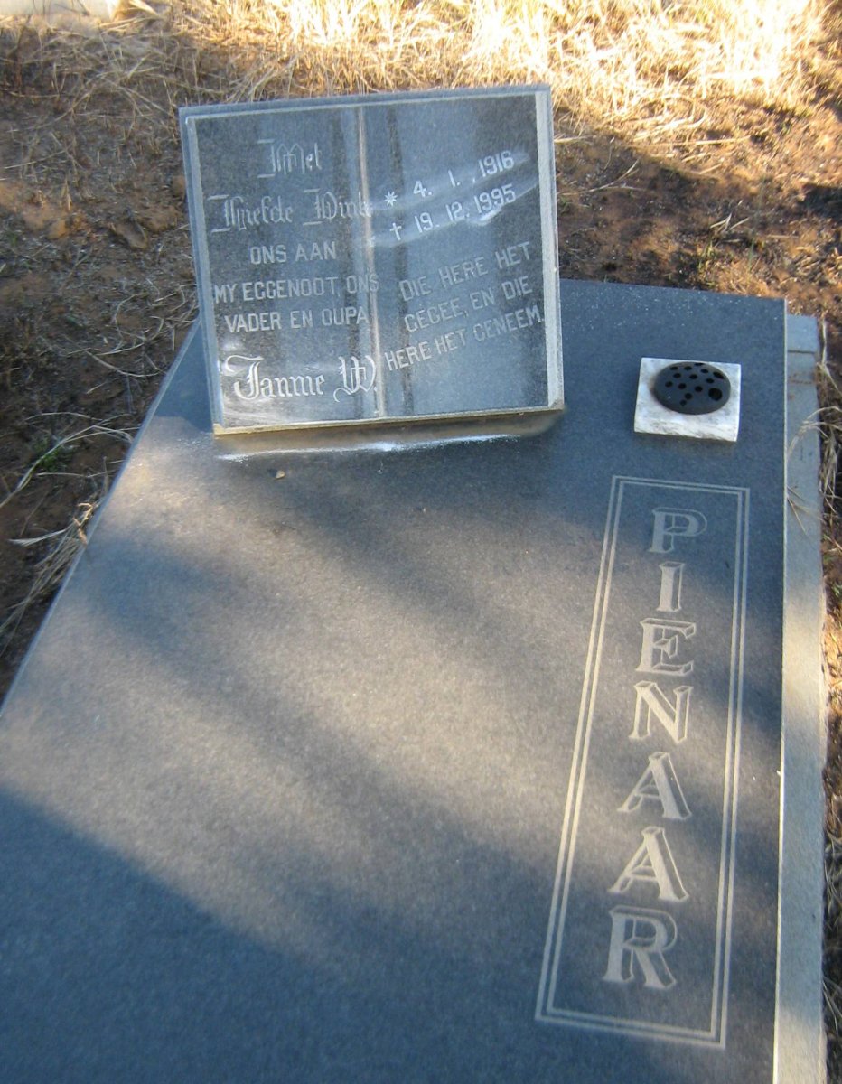 PIENAAR Jannie W. 1916-1995