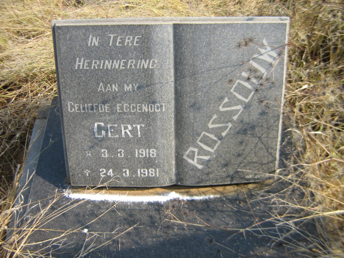 ROSSOUW Gert 1918-1981