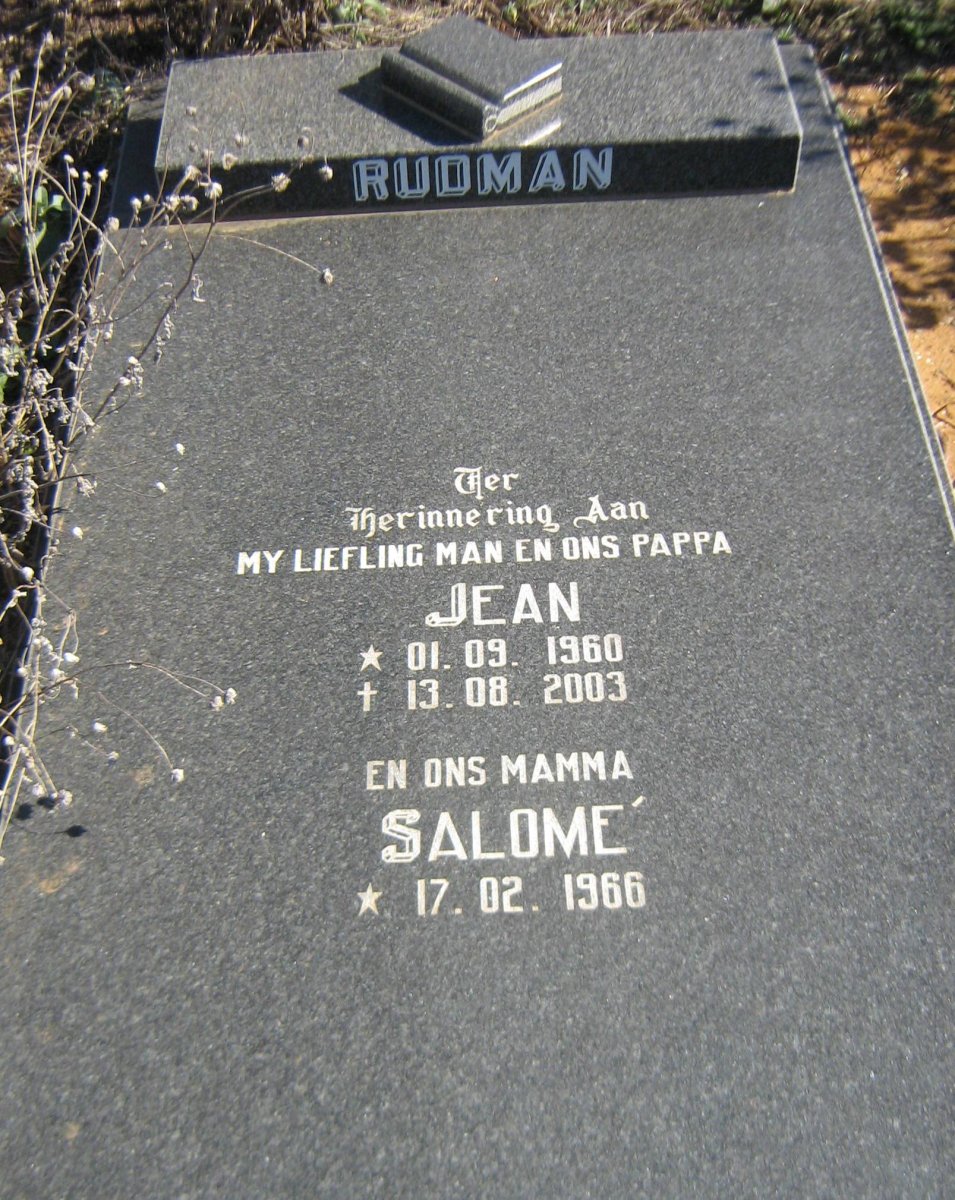 RUDMAN Jean 1960-2003 &amp; Salome 1966-