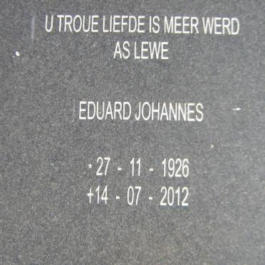 RENSBURG Eduard Johannes, Jansen van 1926-2012 &amp; Gezina Maria 1926-2005 2.