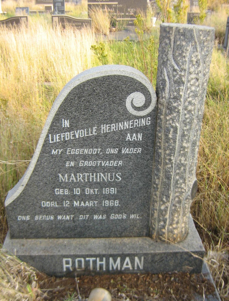 ROTHMAN Marthinus 1891-1968