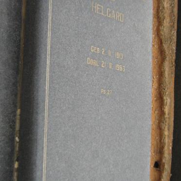 RENSBURG Helgard, Janse van 1913-1963