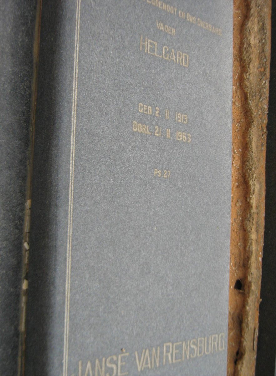 RENSBURG Helgard, Janse van 1913-1963