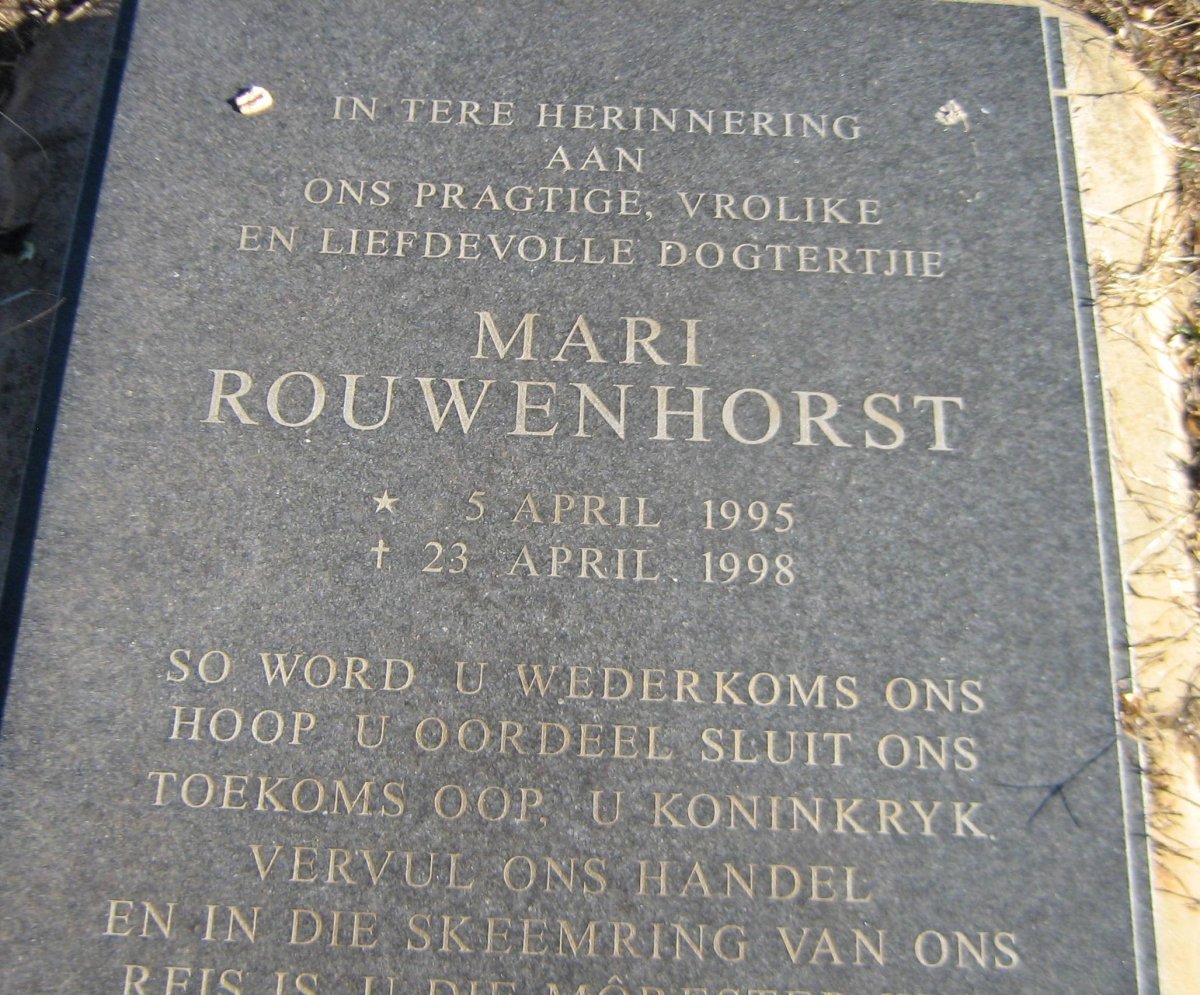 ROUWENHORST Mari 1995-1998