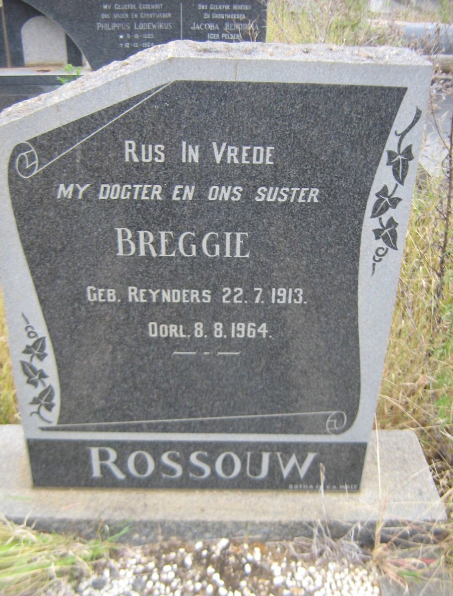 ROSSOUW Breggie nee REYNDERS 1913-1964