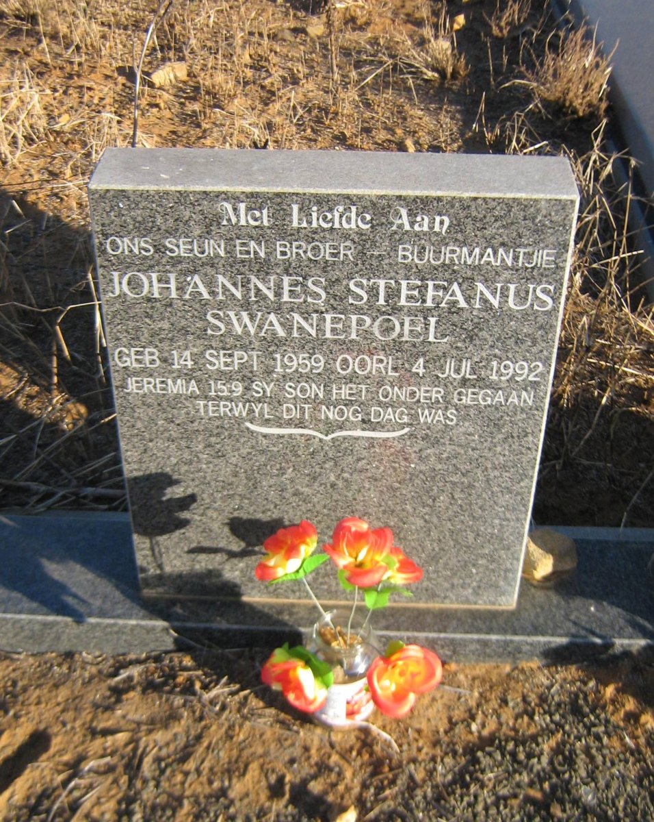 SWANEPOEL Johannes Stefanus 1959-1992