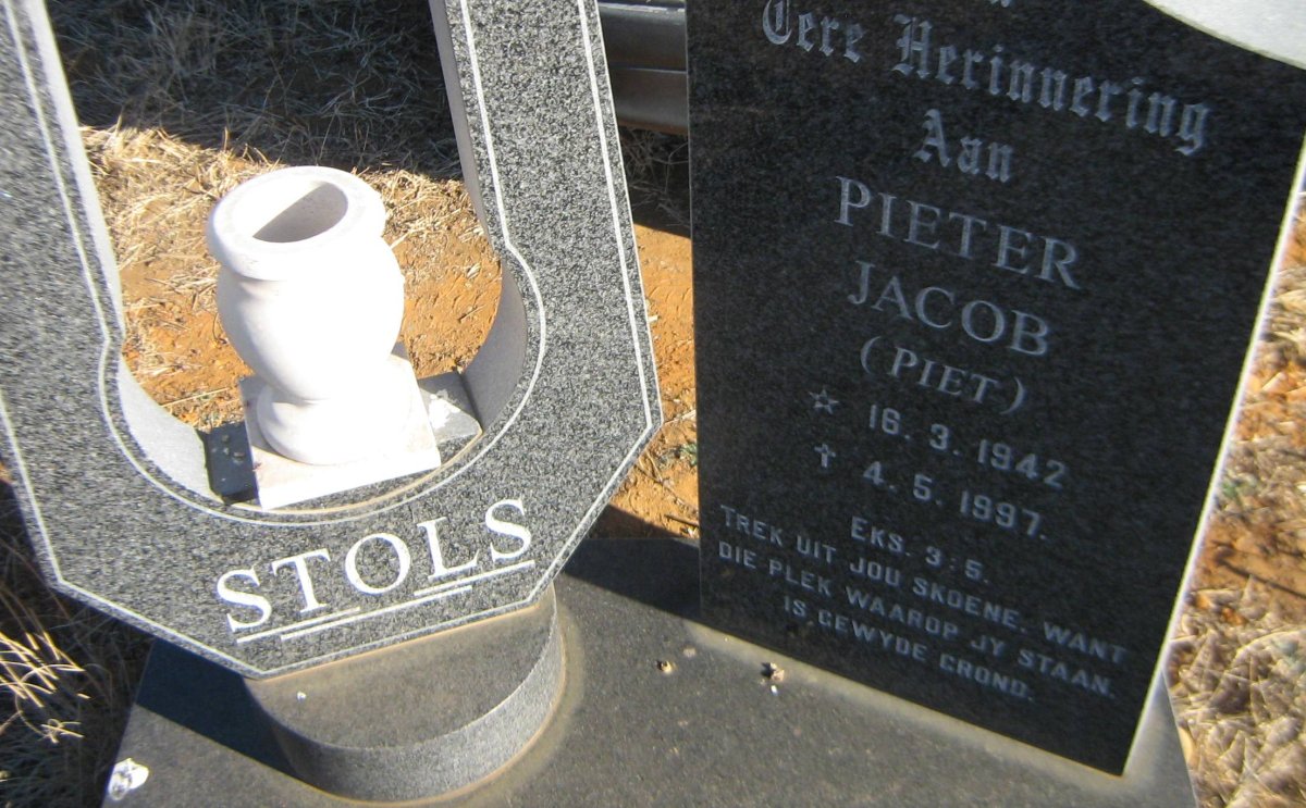 STOLS Pieter Jacob 1942-1997