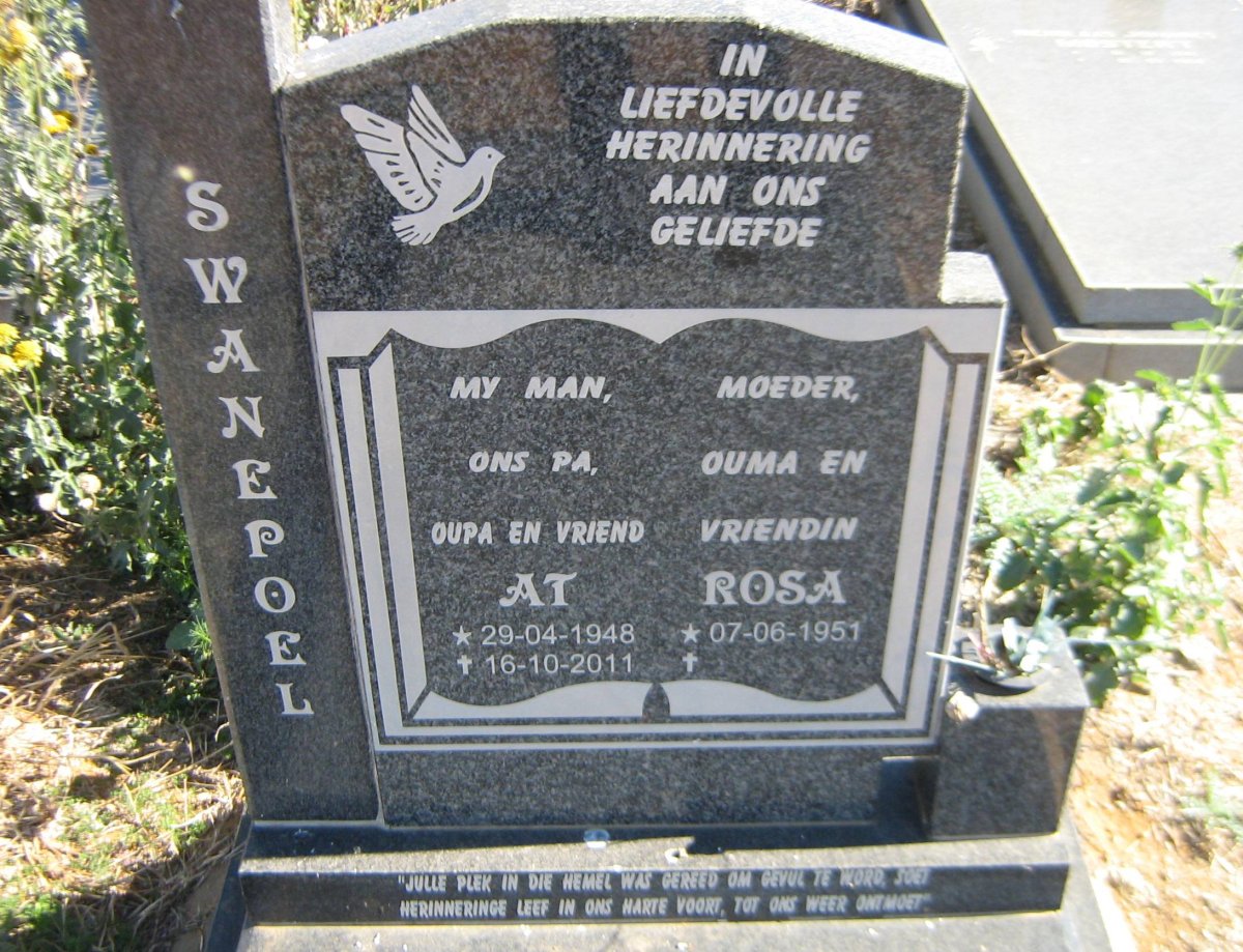 SWANEPOEL At 1948-2011 &amp; Rosa 1951-