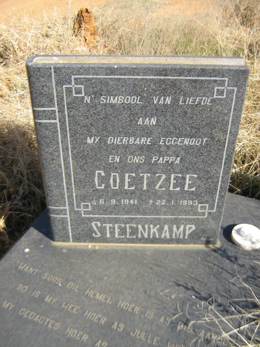 STEENKAMP Coetzee 1941-1983