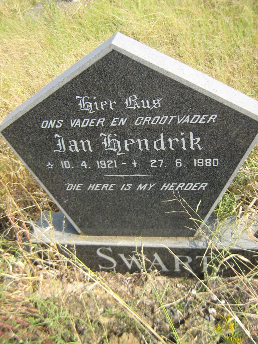 SWART Jan Hendrik 1921-1980
