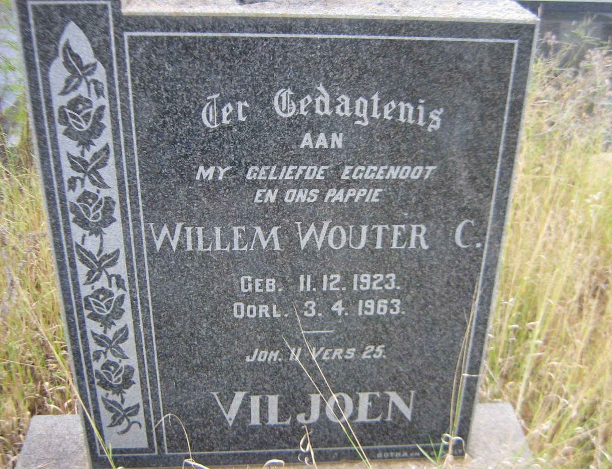 VILJOEN Willem Wouter C. 1923-1963