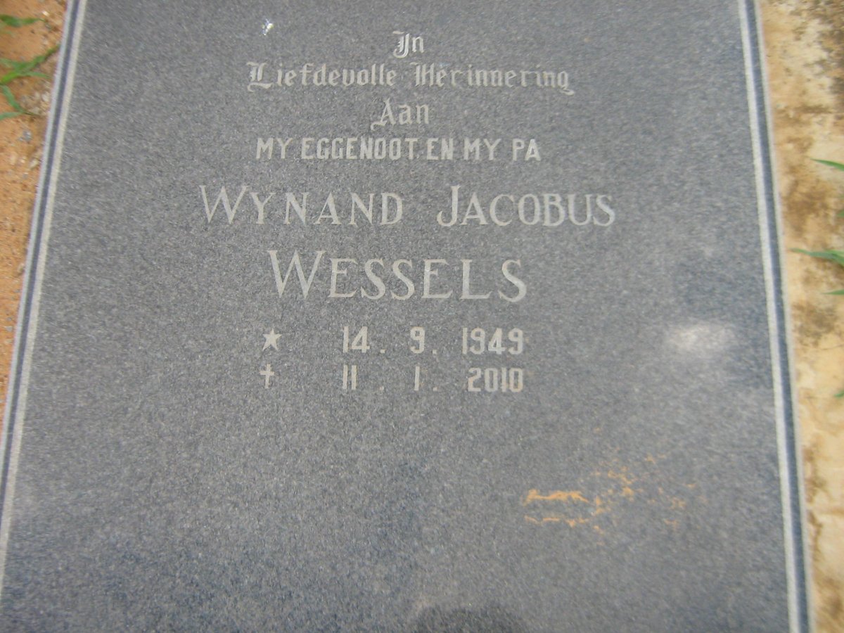 WESSELS Wynand Jacobus 1949-2010