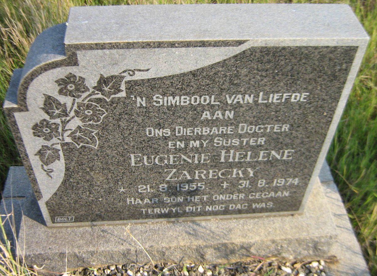 ZARECKY Eugenie Helene 1955-1974