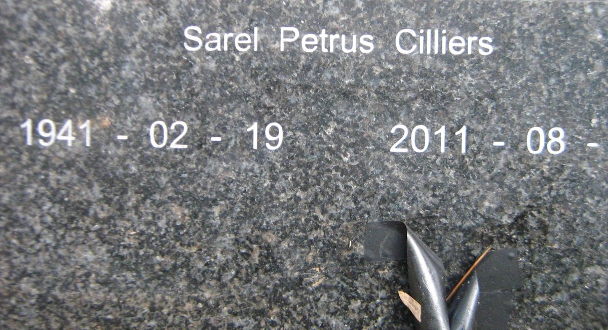 CILLIERS Sarel Petrus 1941-2011