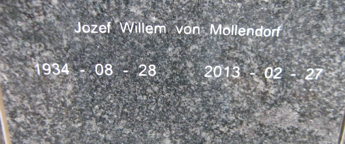 MOLLENDORF Jozef Willem, von 1934-2013