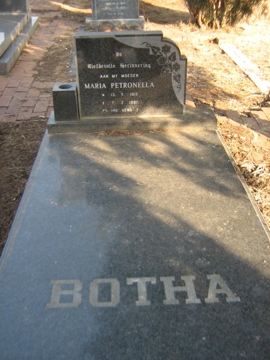 BOTHA Maria Petronella 1915-1997