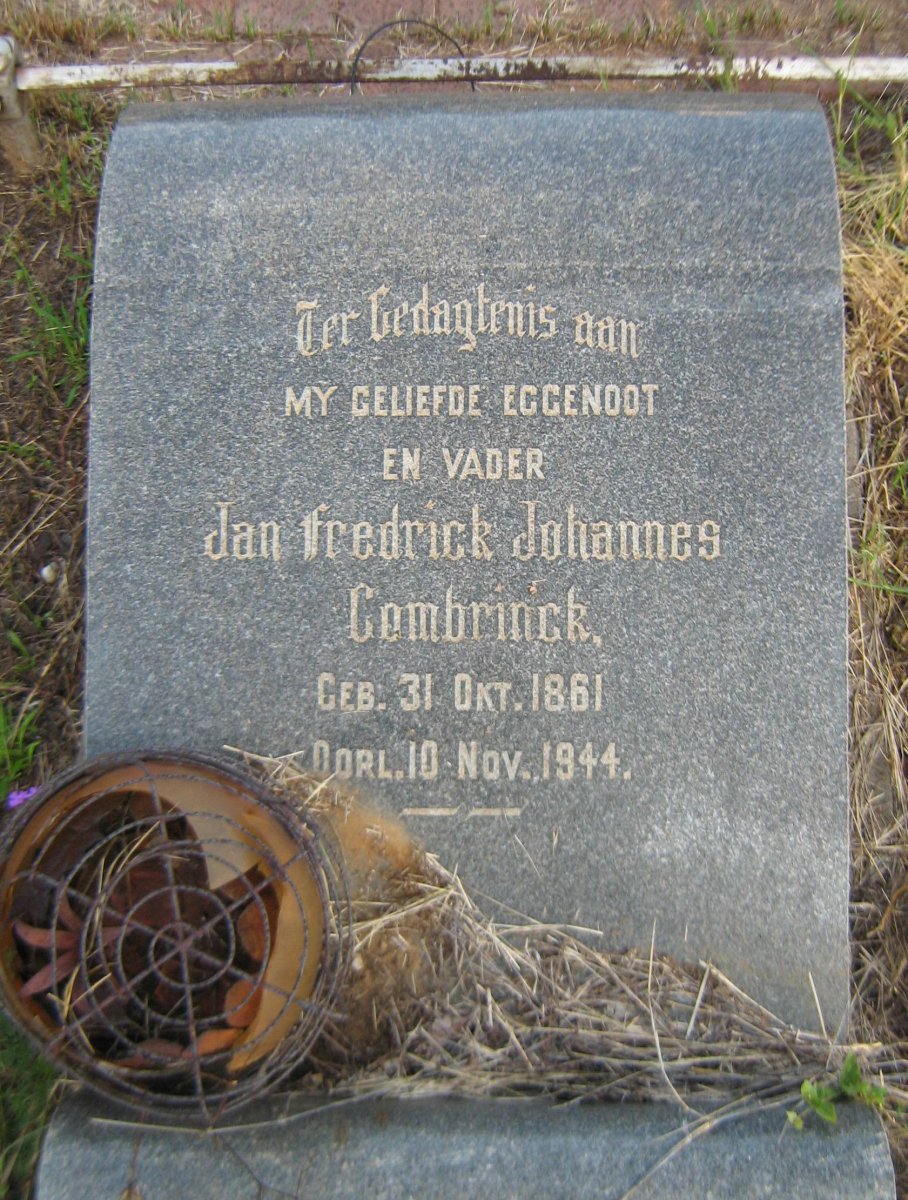COMBRINCK Jan Fredrick Johannes 1861-1944