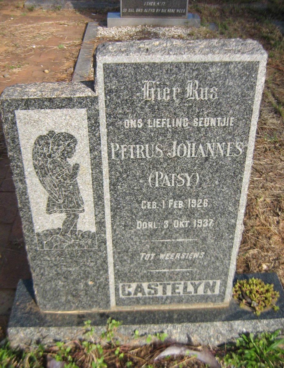 CASTELYN Petrus Johannes 1926-1937