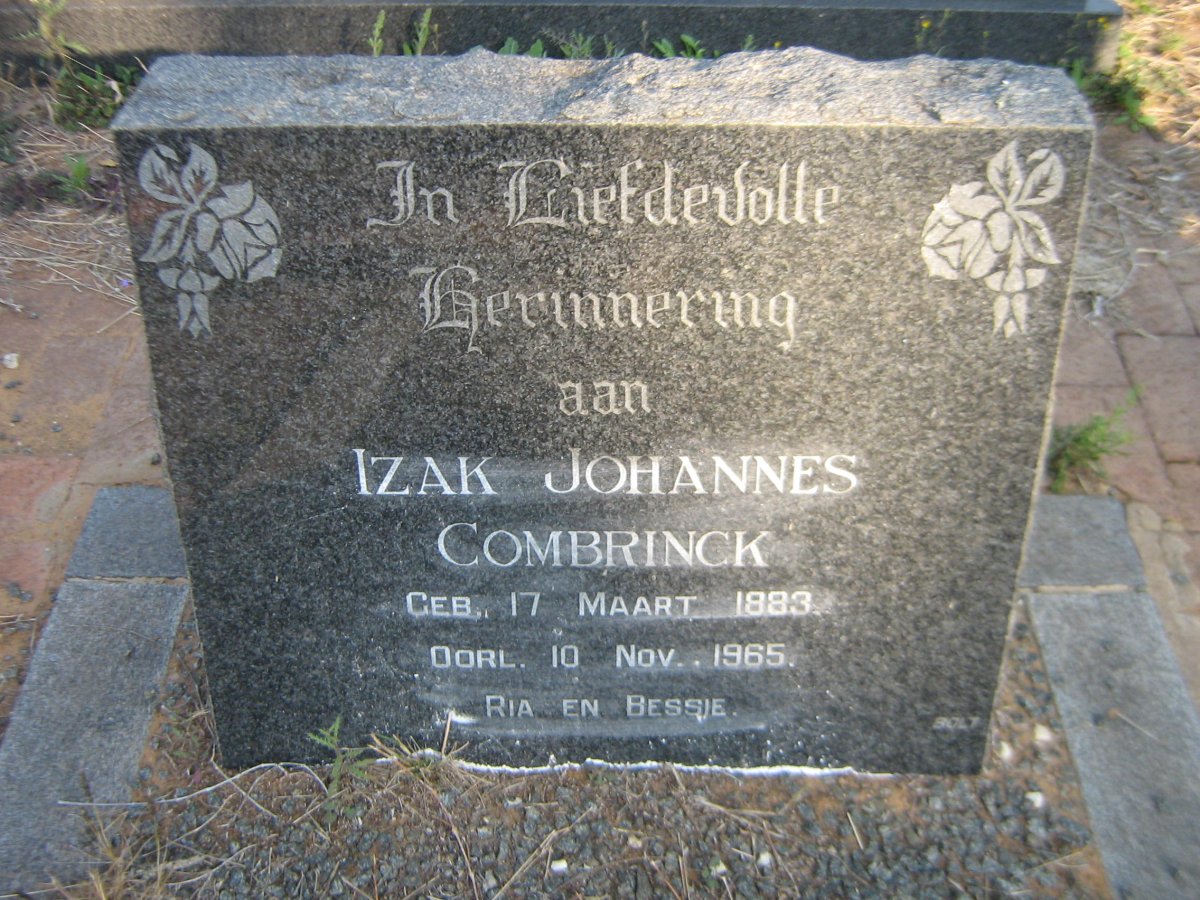 COMBRINCK Izak Johannes 1883-1965